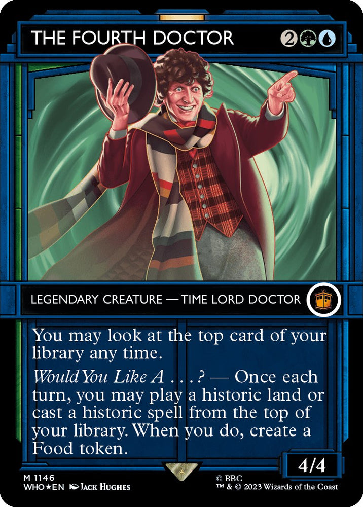The Fourth Doctor (Showcase) (Surge Foil) [Doctor Who] Magic: The Gathering