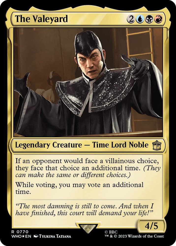 The Valeyard (Surge Foil) [Doctor Who] Magic: The Gathering
