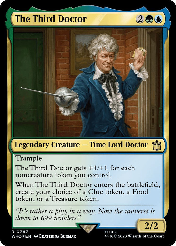 The Third Doctor (Surge Foil) [Doctor Who] Magic: The Gathering