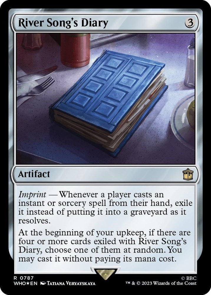 River Song's Diary (Surge Foil) [Doctor Who] Magic: The Gathering