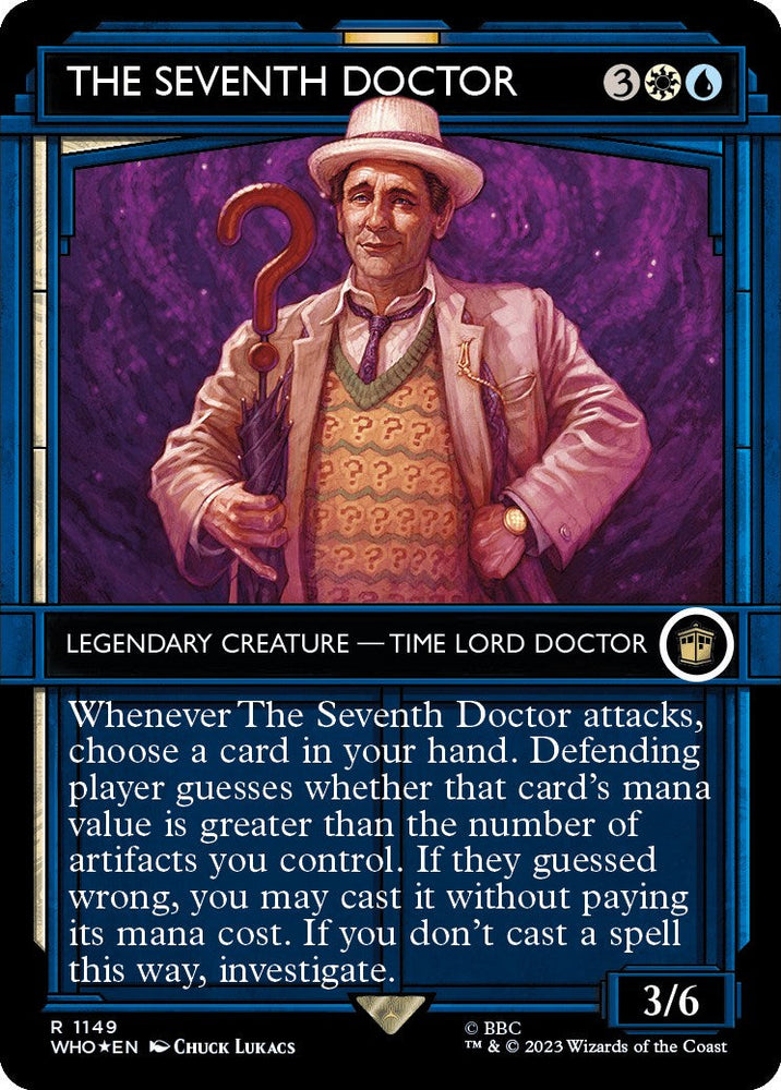 The Seventh Doctor (Showcase) (Surge Foil) [Doctor Who] Magic: The Gathering