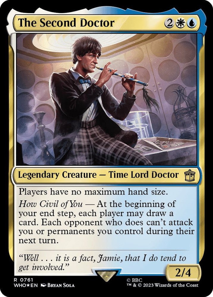 The Second Doctor (Surge Foil) [Doctor Who] Magic: The Gathering