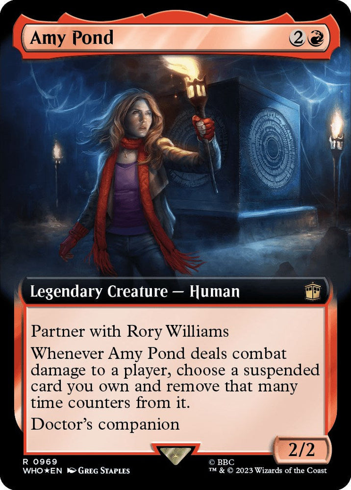 Amy Pond (Extended Art) (Surge Foil) [Doctor Who] Magic: The Gathering