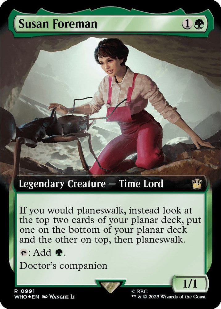 Susan Foreman (Extended Art) (Surge Foil) [Doctor Who] Magic: The Gathering