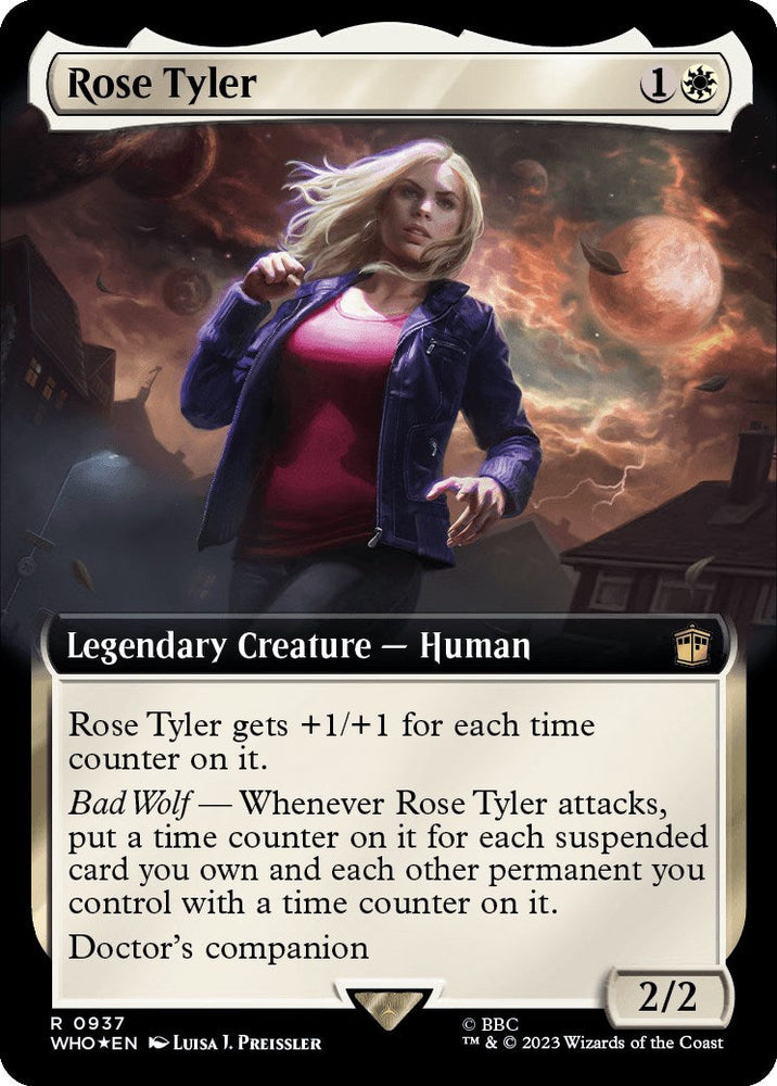 Rose Tyler (Extended Art) (Surge Foil) [Doctor Who] Magic: The Gathering