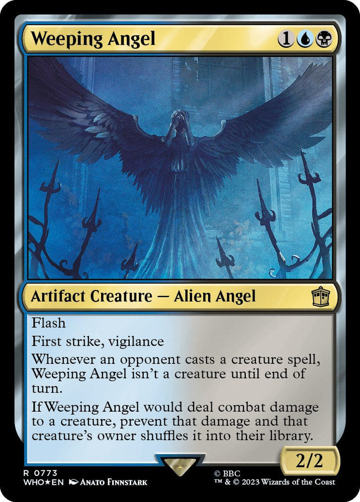 Weeping Angel (Surge Foil) [Doctor Who] Magic: The Gathering