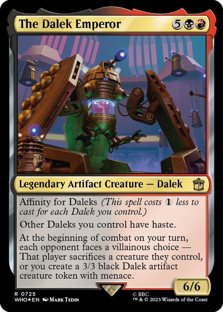 The Dalek Emperor (Surge Foil) [Doctor Who] Magic: The Gathering