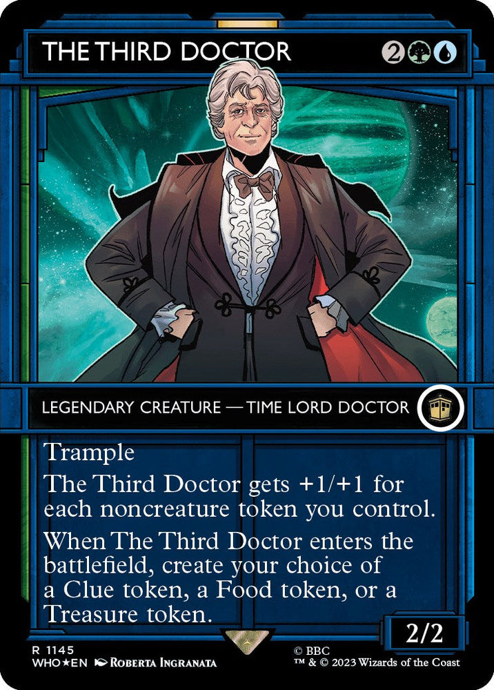 The Third Doctor (Showcase) (Surge Foil) [Doctor Who] Magic: The Gathering