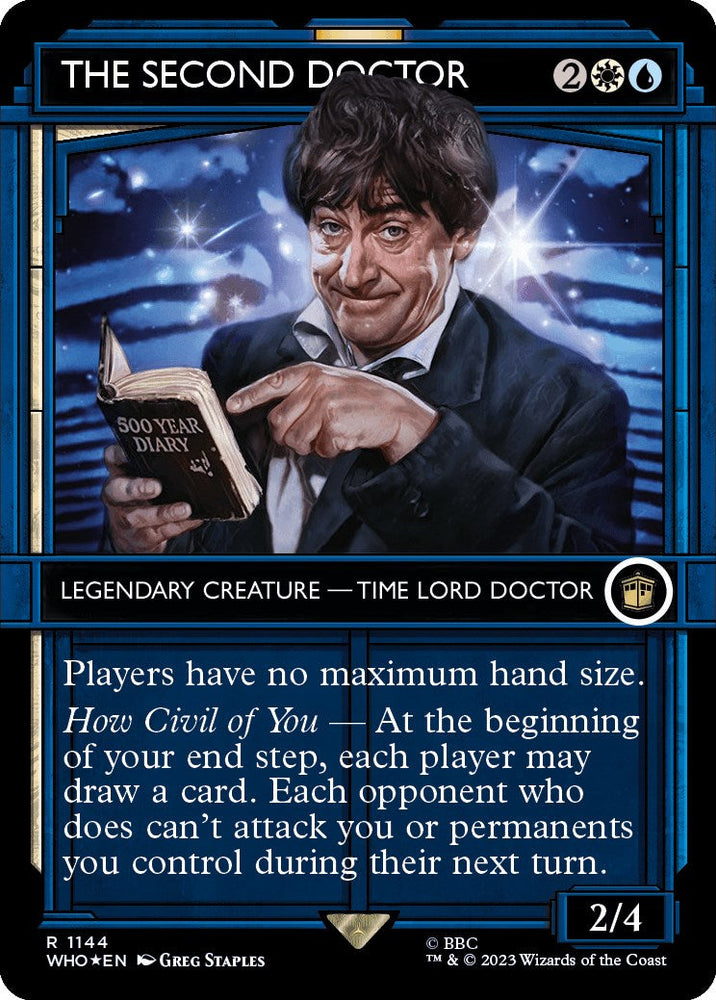 The Second Doctor (Showcase) (Surge Foil) [Doctor Who] Magic: The Gathering