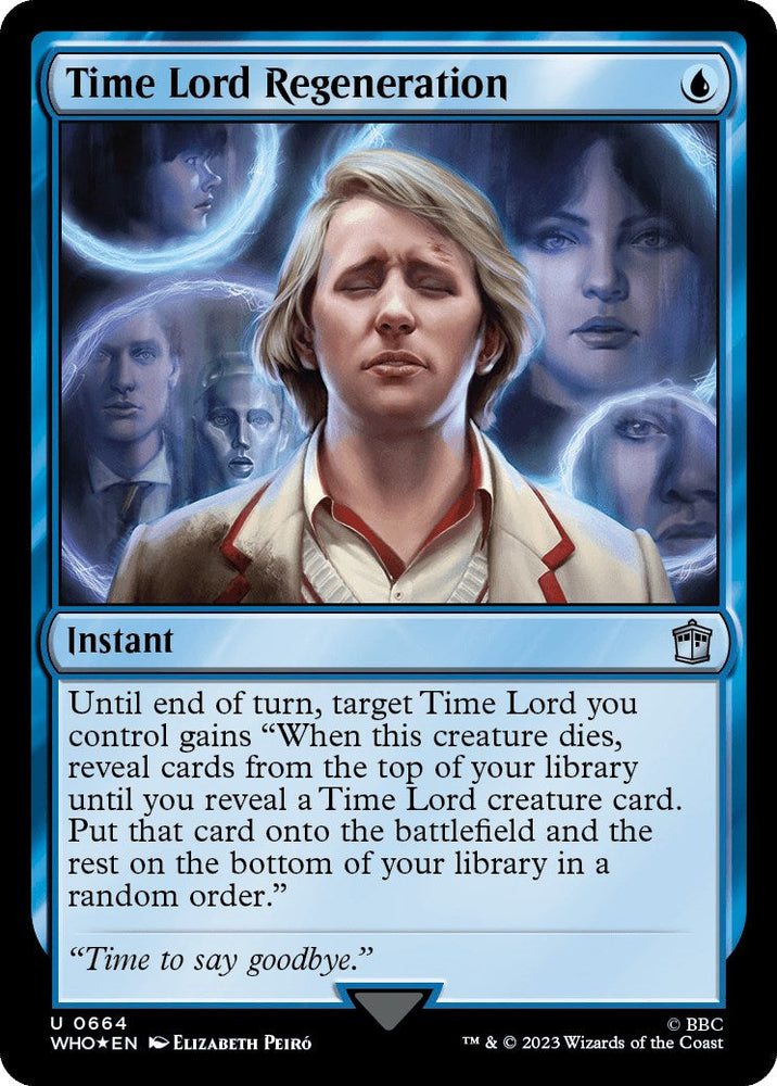 Time Lord Regeneration (Surge Foil) [Doctor Who] Magic: The Gathering