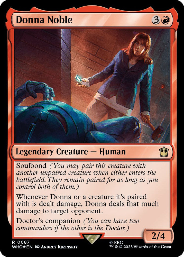 Donna Noble (Surge Foil) [Doctor Who] Magic: The Gathering