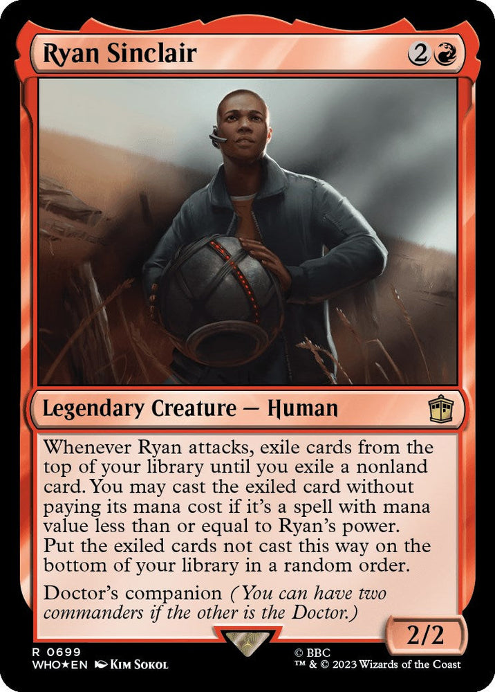 Ryan Sinclair (Surge Foil) [Doctor Who] Magic: The Gathering