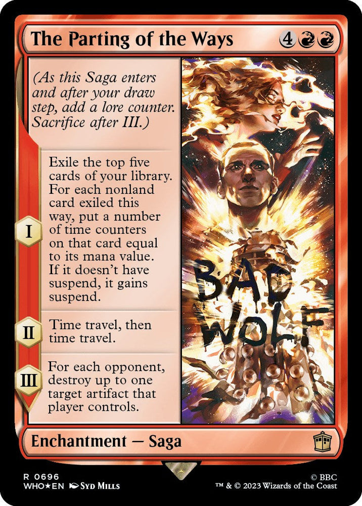 The Parting of the Ways (Surge Foil) [Doctor Who] Magic: The Gathering