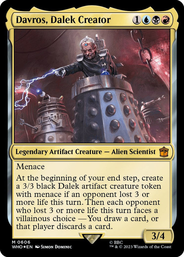 Davros, Dalek Creator (Surge Foil) [Doctor Who] Magic: The Gathering