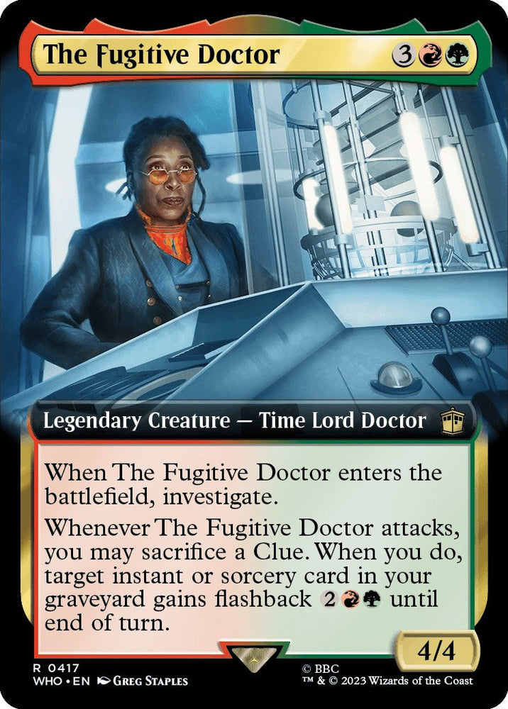 The Fugitive Doctor (Extended Art) [Doctor Who] Magic: The Gathering