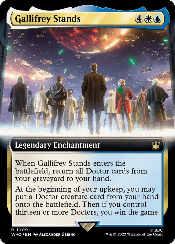 Gallifrey Stands (Extended Art) (Surge Foil) [Doctor Who] Magic: The Gathering