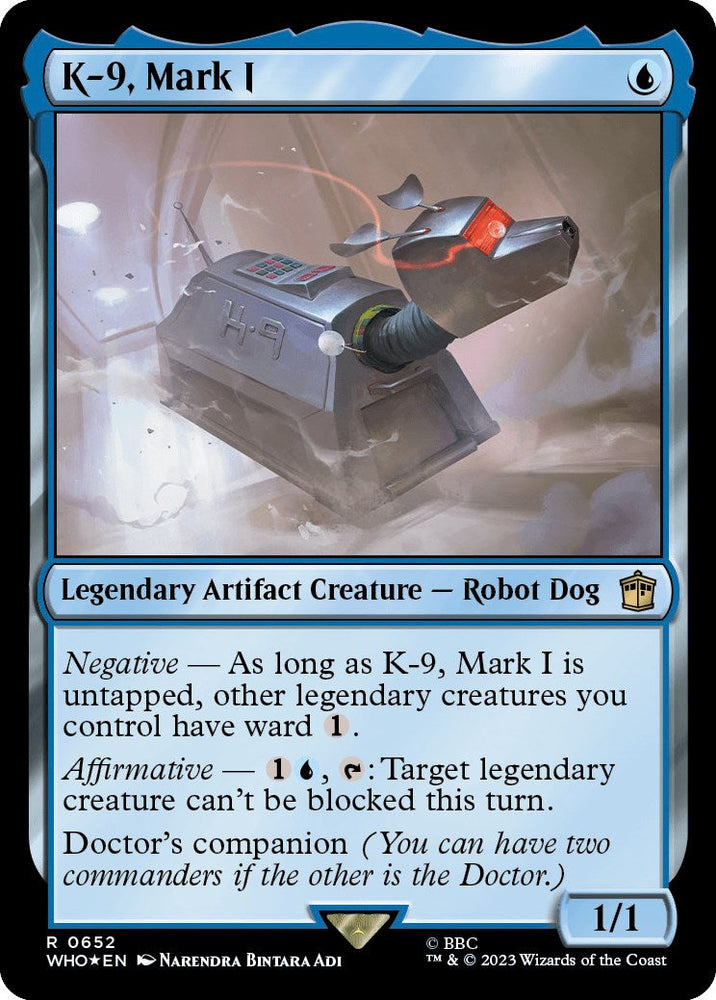K-9, Mark I (Surge Foil) [Doctor Who] Magic: The Gathering
