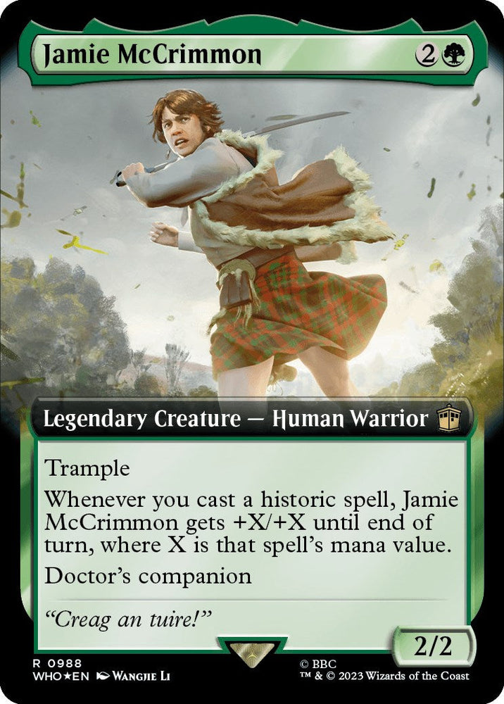 Jamie McCrimmon (Extended Art) (Surge Foil) [Doctor Who] Magic: The Gathering