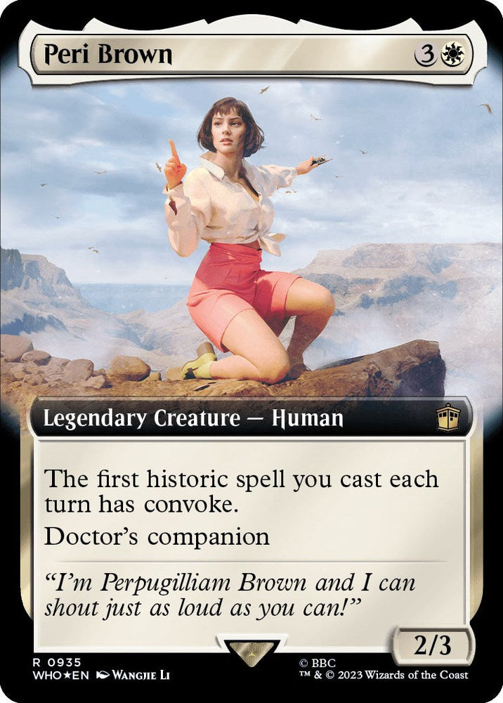 Peri Brown (Extended Art) (Surge Foil) [Doctor Who] Magic: The Gathering