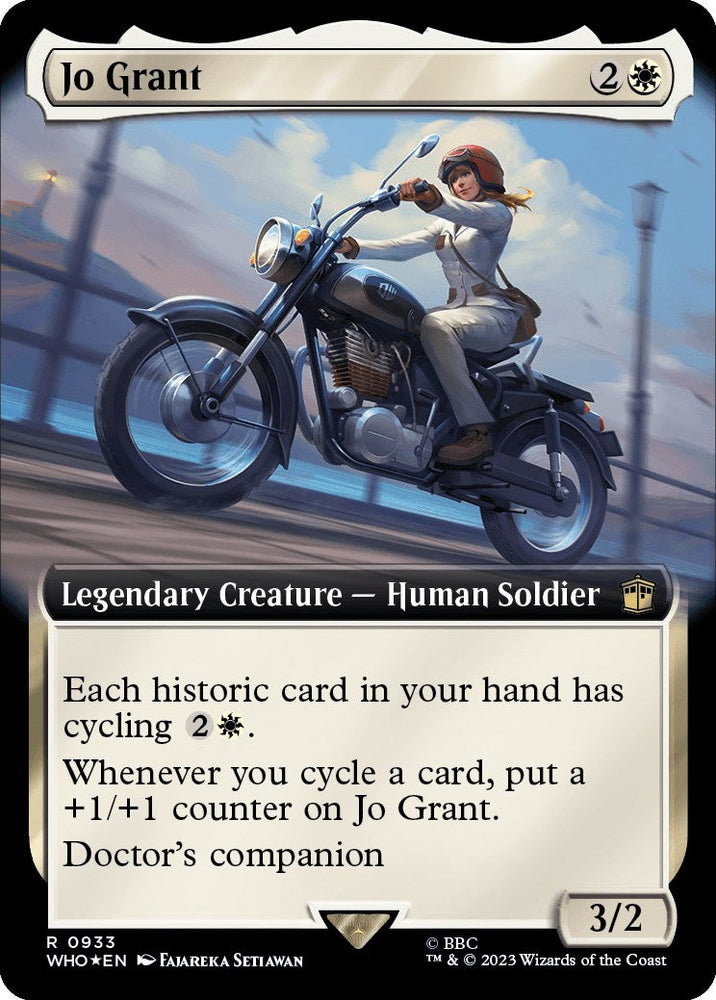 Jo Grant (Extended Art) (Surge Foil) [Doctor Who] Magic: The Gathering