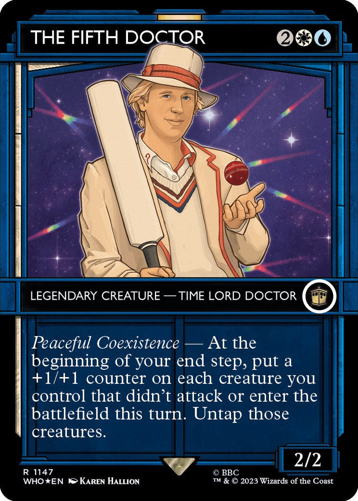 The Fifth Doctor (Showcase) (Surge Foil) [Doctor Who] Magic: The Gathering