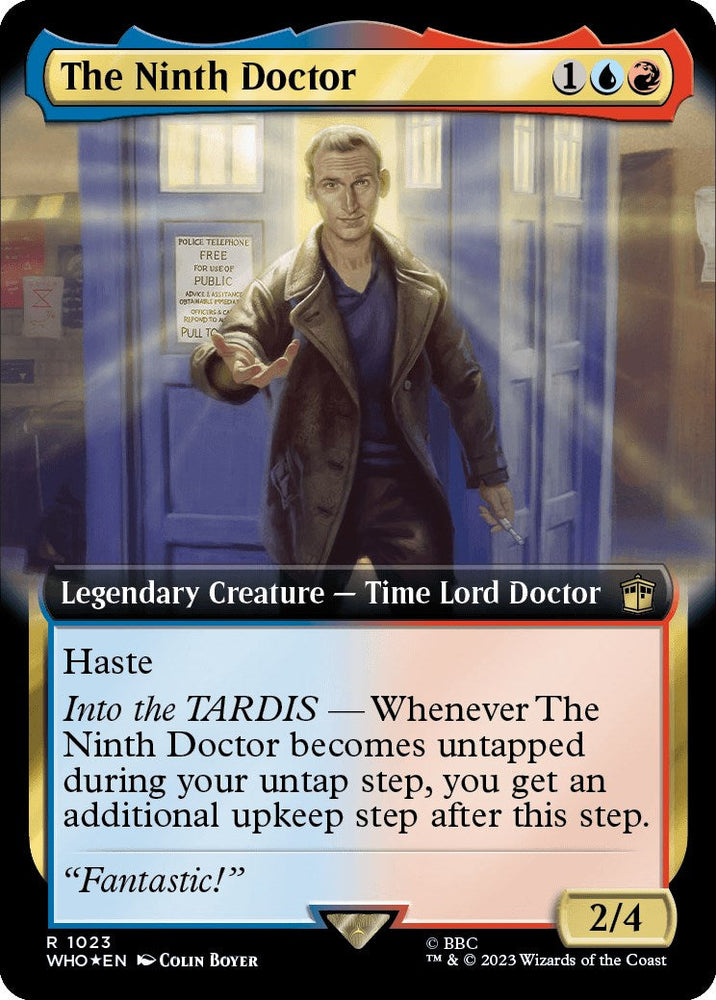 The Ninth Doctor (Extended Art) (Surge Foil) [Doctor Who] Magic: The Gathering