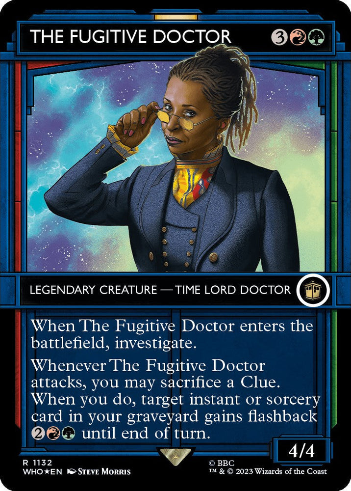 The Fugitive Doctor (Showcase) (Surge Foil) [Doctor Who] Magic: The Gathering