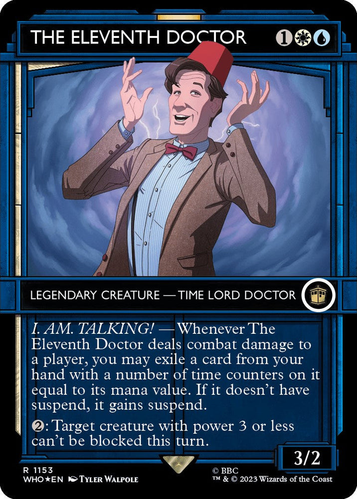 The Eleventh Doctor (Showcase) (Surge Foil) [Doctor Who] Magic: The Gathering