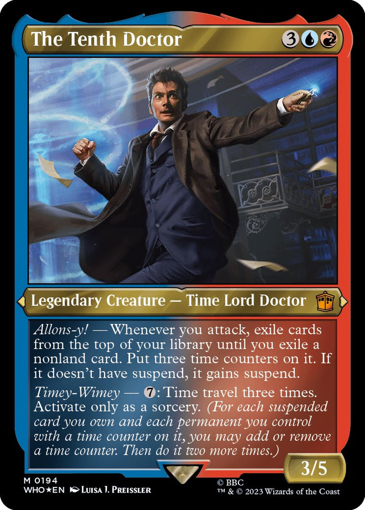 The Tenth Doctor (Display Commander) [Doctor Who] Magic: The Gathering