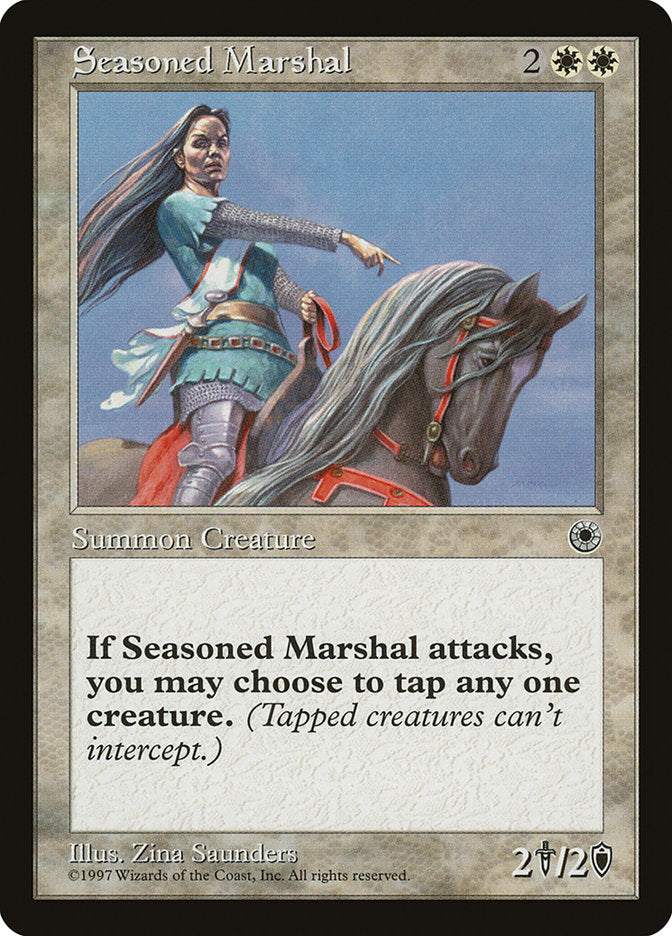 Seasoned Marshal [Portal] Magic: The Gathering