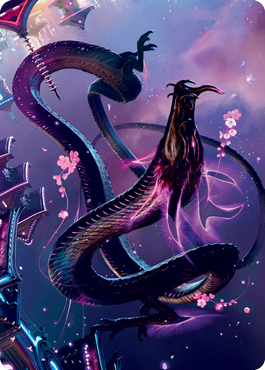 Junji, the Midnight Sky 1 Art Card [Kamigawa: Neon Dynasty Art Series] Magic: The Gathering