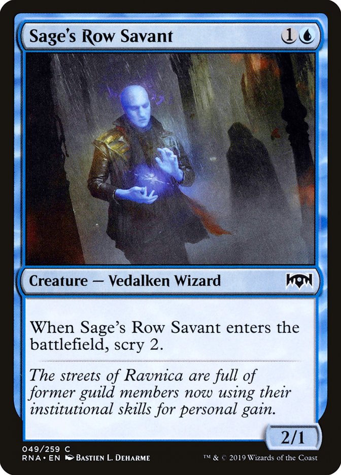 Sage's Row Savant [Ravnica Allegiance] Magic: The Gathering