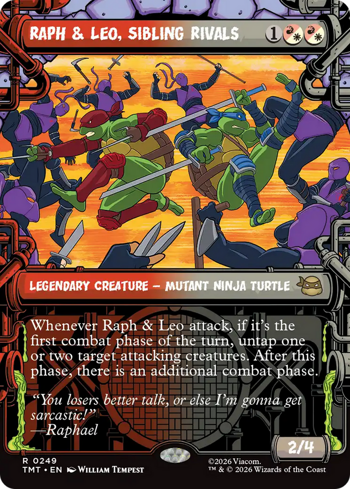 Raph & Leo, Sibling Rivals (Showcase) [Teenage Mutant Ninja Turtles] Magic: The Gathering