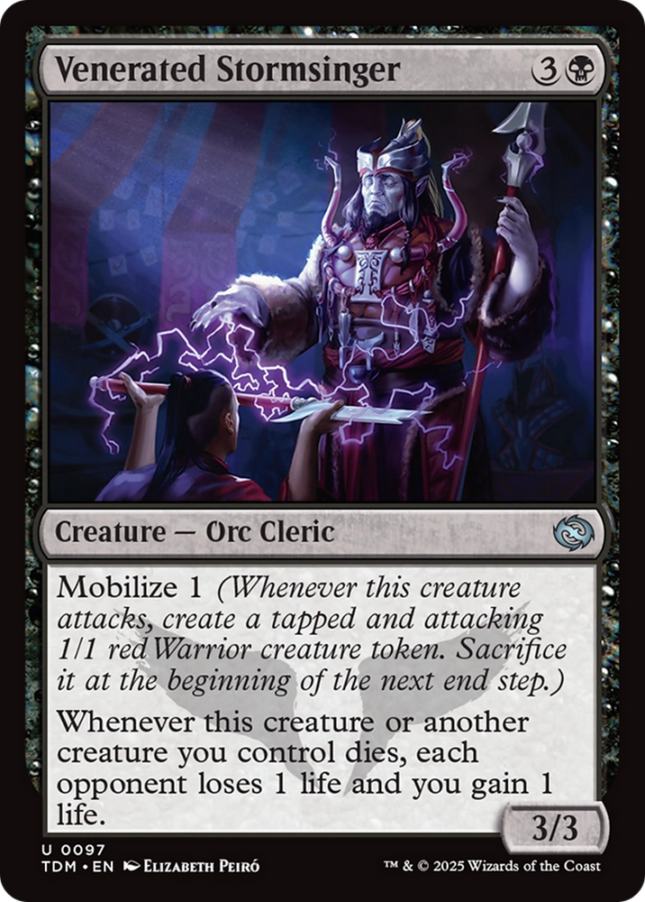 Venerated Stormsinger [Tarkir: Dragonstorm] Magic: The Gathering