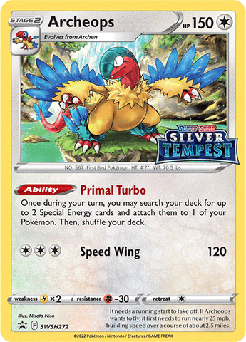 Archeops (SWSH272) (Prerelease) [Sword & Shield: Black Star Promos] Pokémon