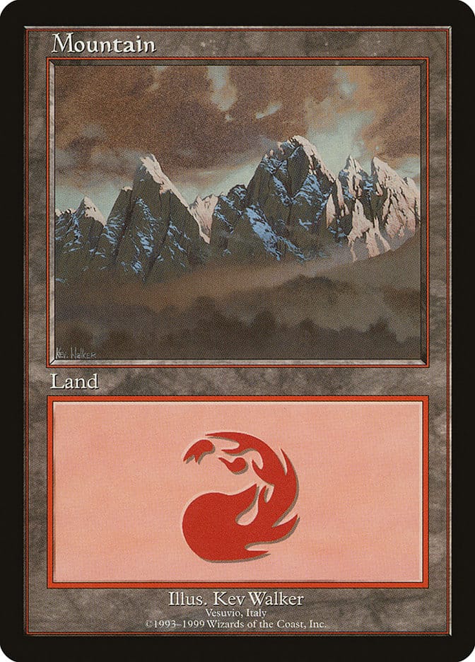 Mountain (3) [European Land Program] Magic: The Gathering