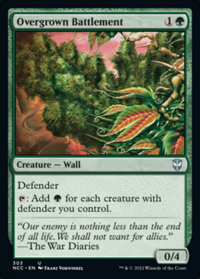 Overgrown Battlement [Streets of New Capenna Commander] Magic: The Gathering