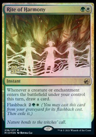 Rite of Harmony [Innistrad: Midnight Hunt Prerelease Promos] Magic: The Gathering