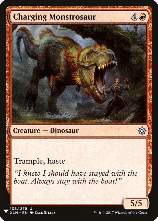 Charging Monstrosaur [Mystery Booster] Magic: The Gathering