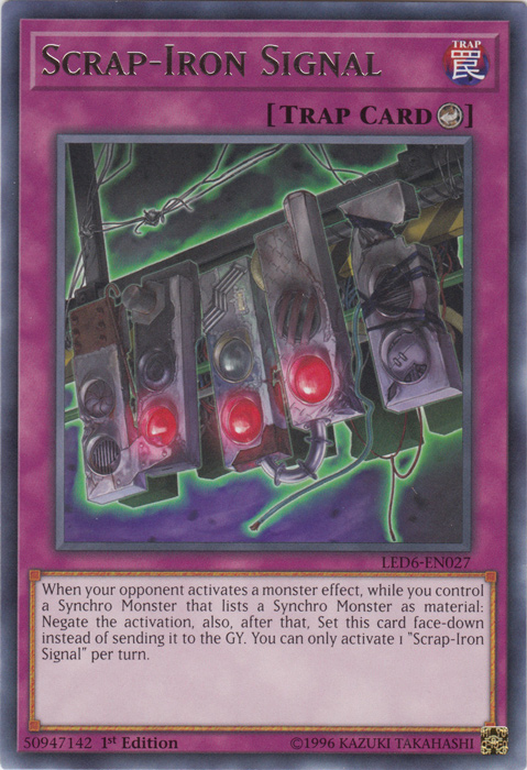 Scrap-Iron Signal [LED6-EN027] Rare Yu-Gi-Oh!