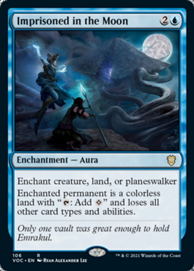 Imprisoned in the Moon [Innistrad: Crimson Vow Commander] Magic: The Gathering