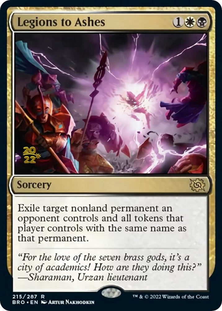 Legions to Ashes [The Brothers' War Prerelease Promos] Magic: The Gathering
