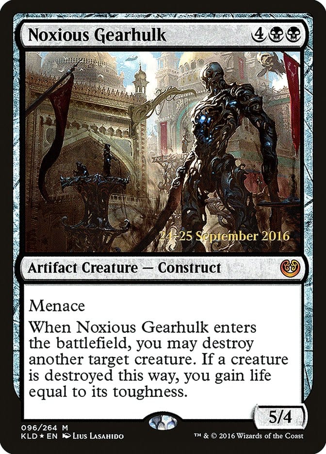 Noxious Gearhulk [Kaladesh Prerelease Promos] Magic: The Gathering