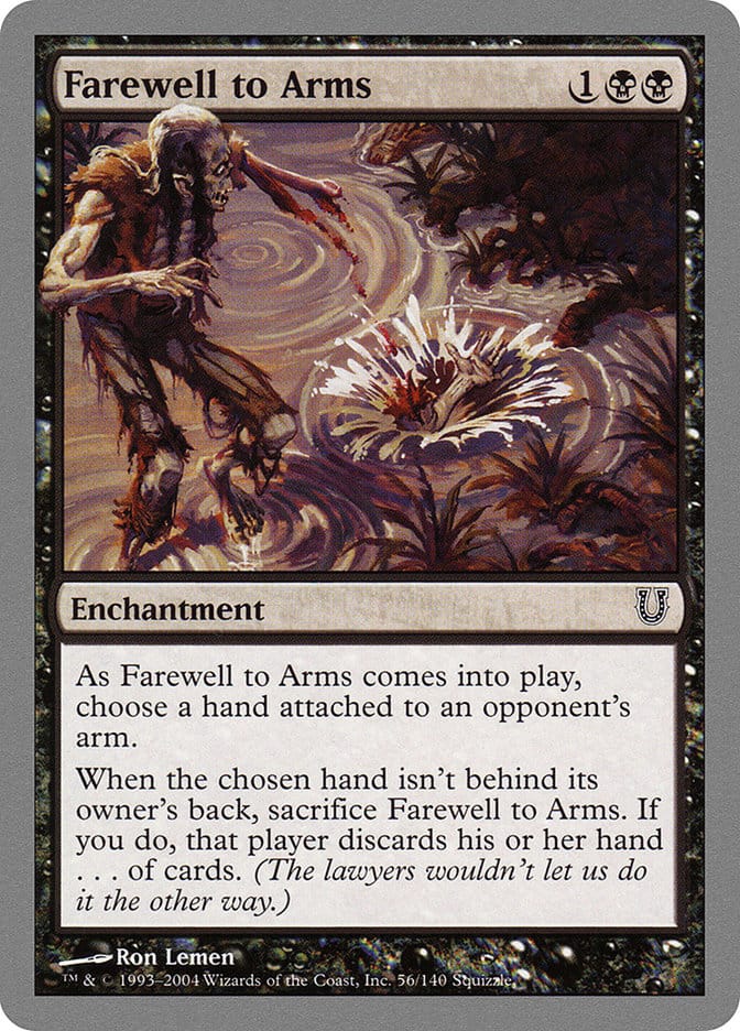 Farewell to Arms [Unhinged] Magic: The Gathering
