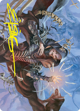 Valentin, Dean of the Vein Art Card (Gold-Stamped Signature) [Strixhaven: School of Mages Art Series] Magic: The Gathering