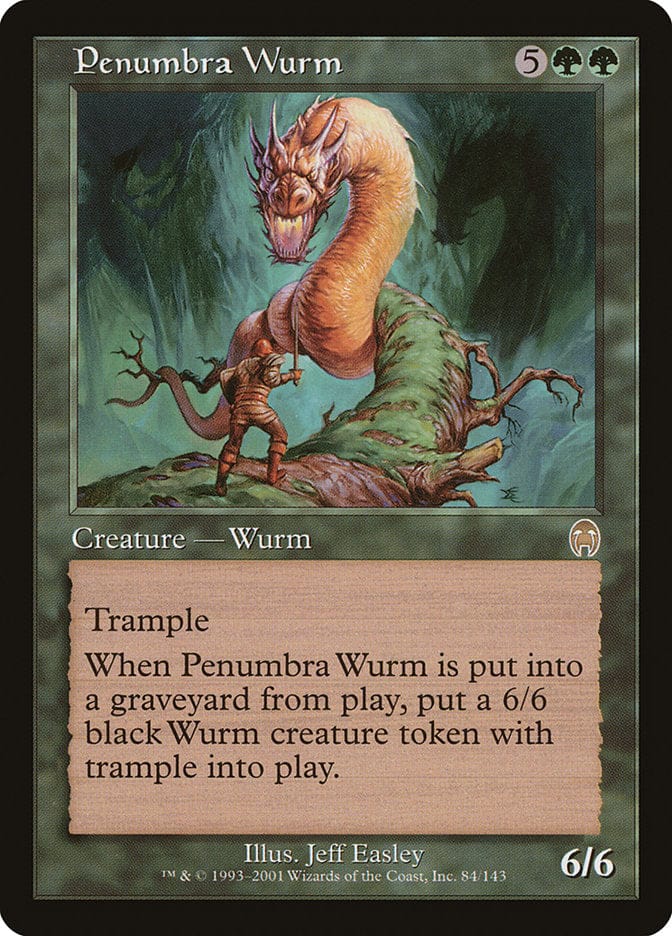 Penumbra Wurm [Apocalypse] Magic: The Gathering