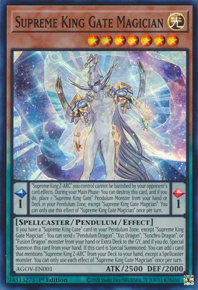Supreme King Gate Magician [AGOV-EN001] Super Rare - Yugioh Cards For Your TCG Needs!