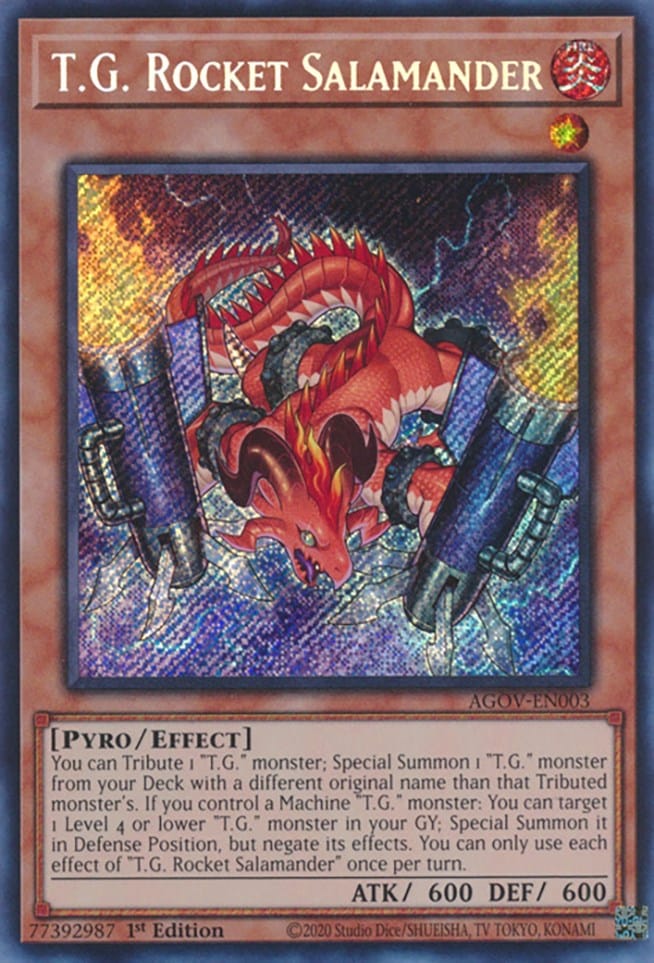 T.G. Rocket Salamander [AGOV-EN003] Secret Rare - Yugioh Cards For Your TCG Needs!
