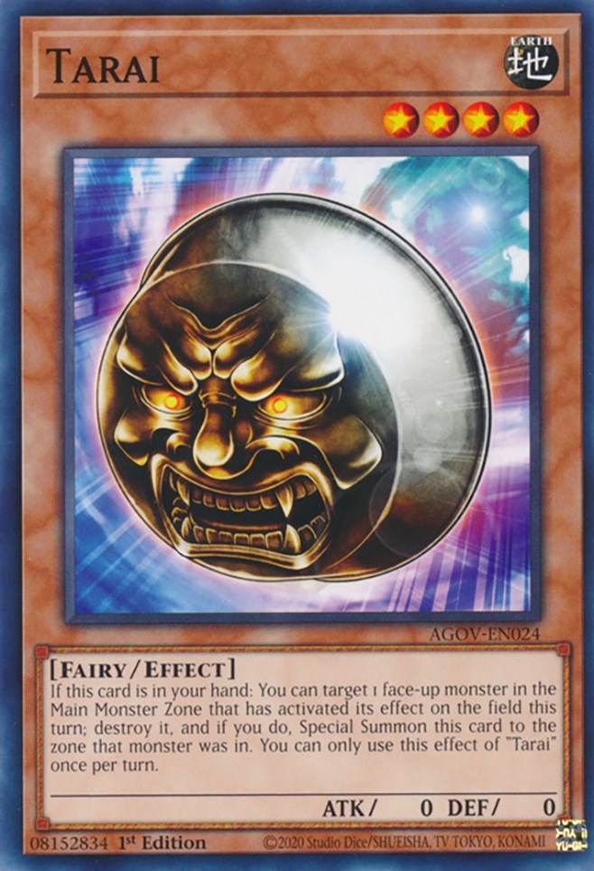 Tarai [AGOV-EN024] Common - Yugioh Cards For Your TCG Needs!