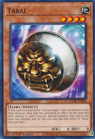 Tarai [AGOV-EN024] Common - Yugioh Cards For Your TCG Needs!